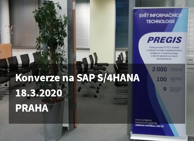 Cover - Workshopy 2020<br>Konverze na SAP S/4HANA